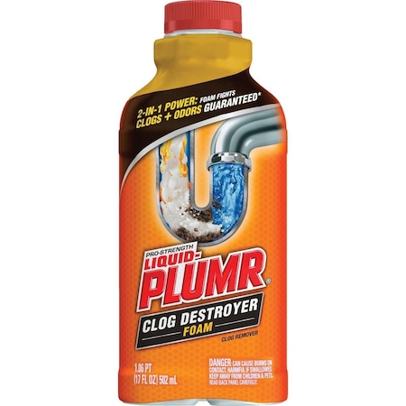 Liquid-Plumr Slow Flow Fighter 17 Oz. Foaming Liquid Drain Opener & Cleaner 1290